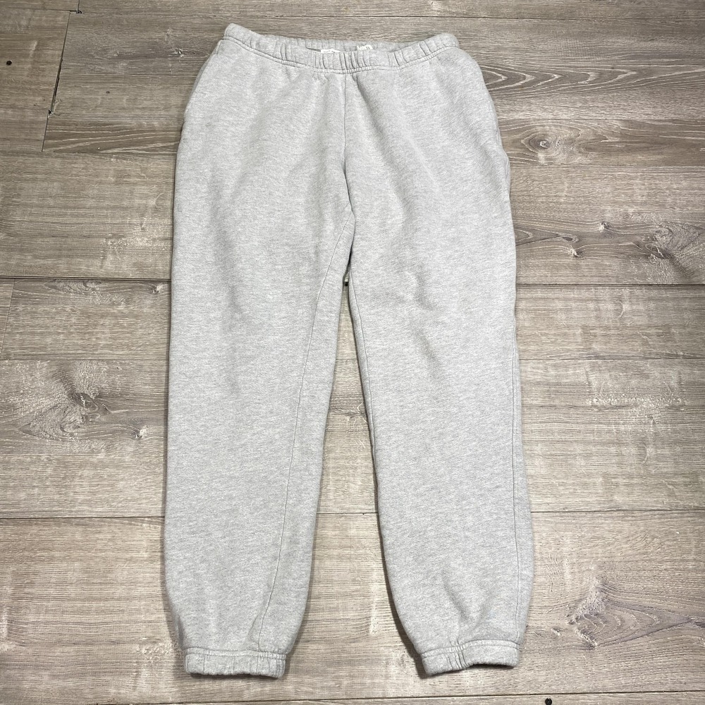 Good American Pants Womens 3 Gray 100% Cotton Fleece Sweatpants Joggers USA